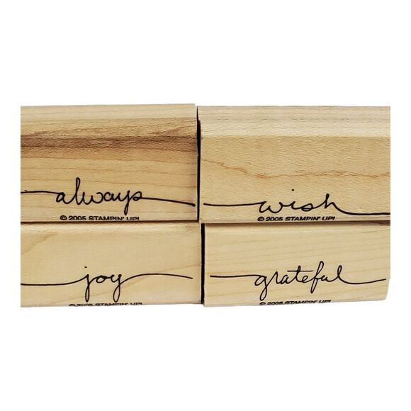 Stampin’ Up Lot Of 21 Various Rubber Stamp Sets Words Shapes Boho Background - Picture 3 of 12